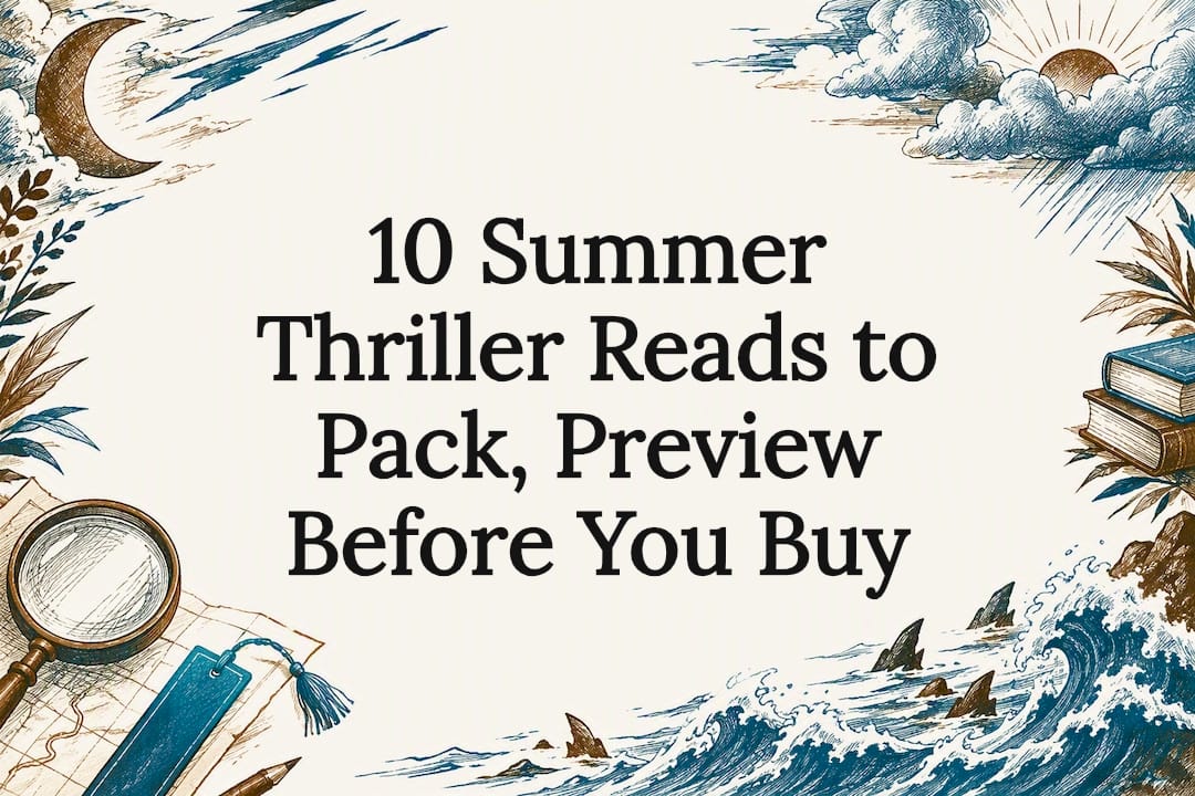 Decorative summer thriller title card
