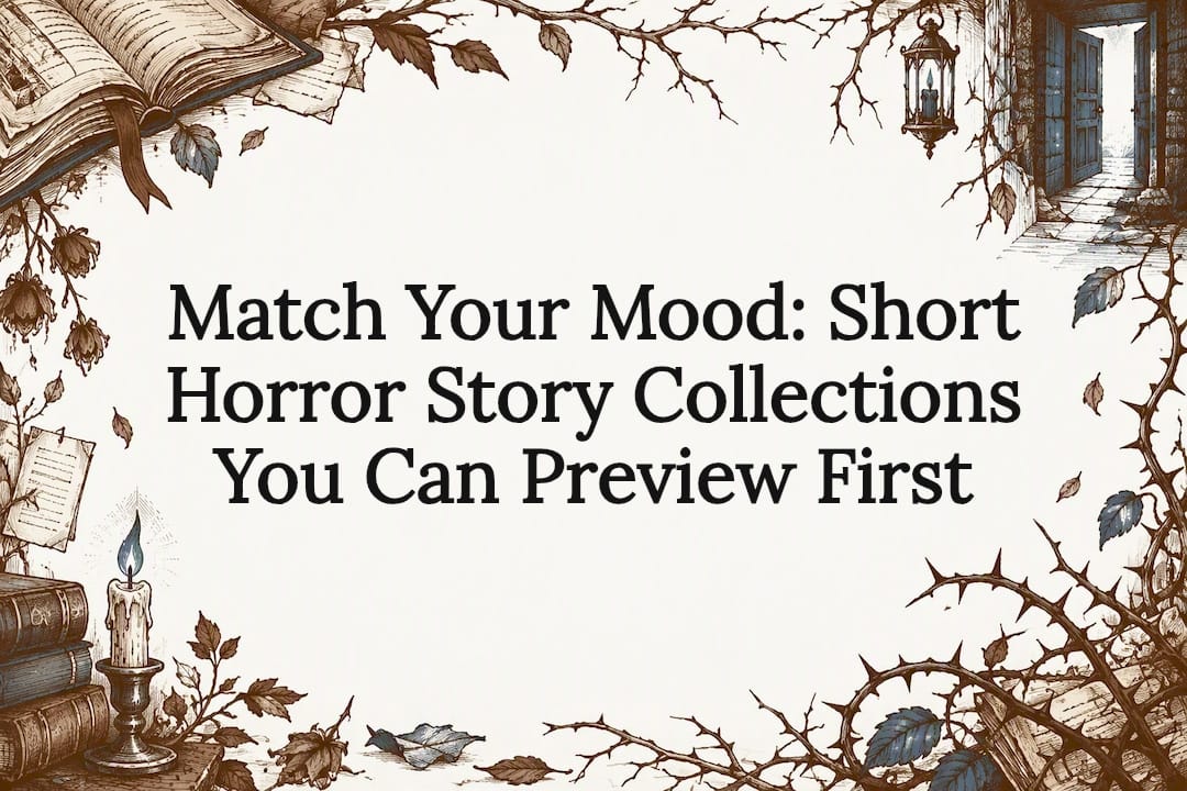 Decorative horror story collection title card