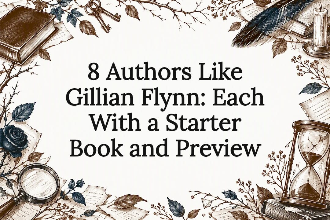 Decorative thriller authors title card