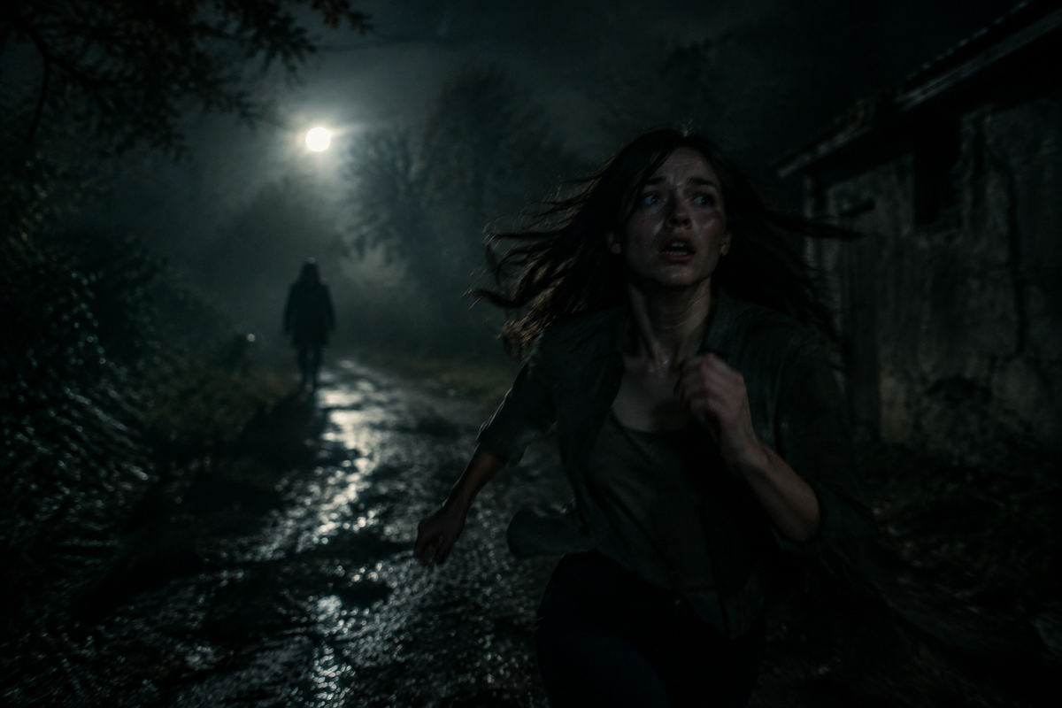 Girl Running Away